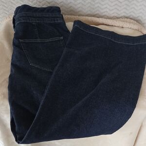 J. Crew Dark Indigo Wide Leg Jeans